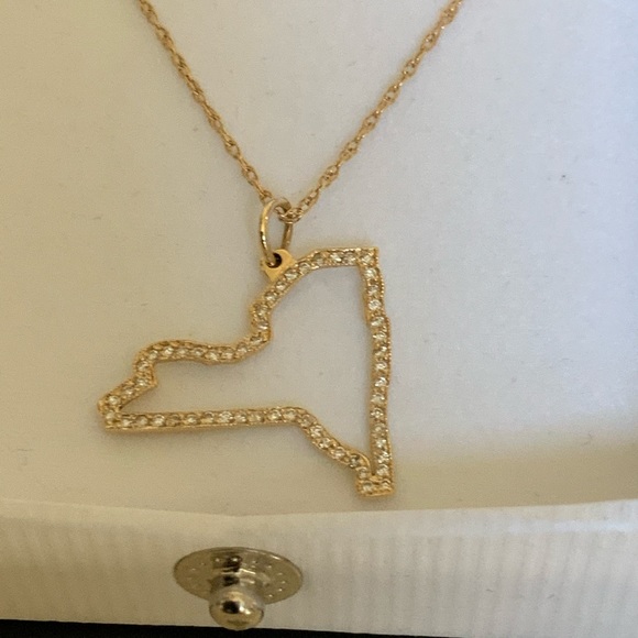 MAYA BRENNER DESIGNS NY 14K PAVE DIAMOND NECKLACE - Picture 3 of 8